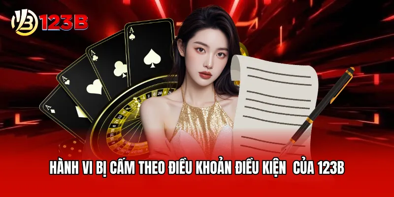 Hành vi bị cấm theo điều khoản điều kiện  của 123B